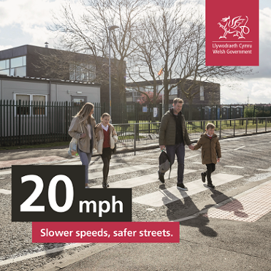 20mph slower speeds, safer streets - children crossing