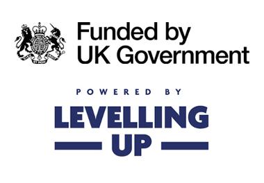 Levelling up and funded by UK Gov logos - ENG.