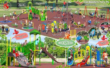 Coed Gwilym Park Playground.