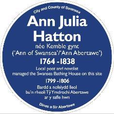 Ann Julia Hatton blue plaque